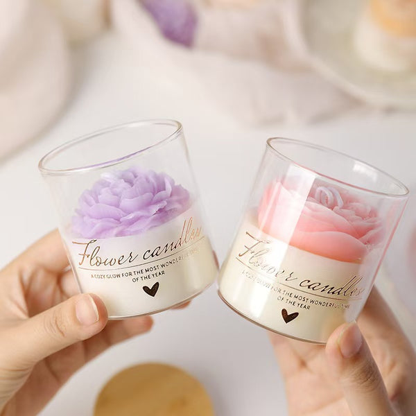 Blooming Flower Candle Cup – Home Décor Scented Candle
