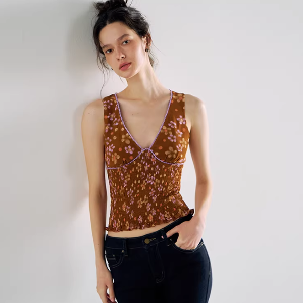 Sienna Deep-V Draped Camisole