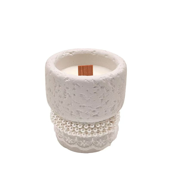 Plaster Cup Scented Candle – Smokeless Bedroom Decor