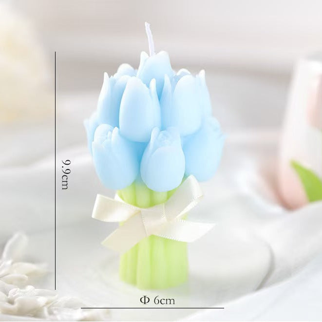 Handheld Bouquet Scented Candle – Handmade Floral Candle