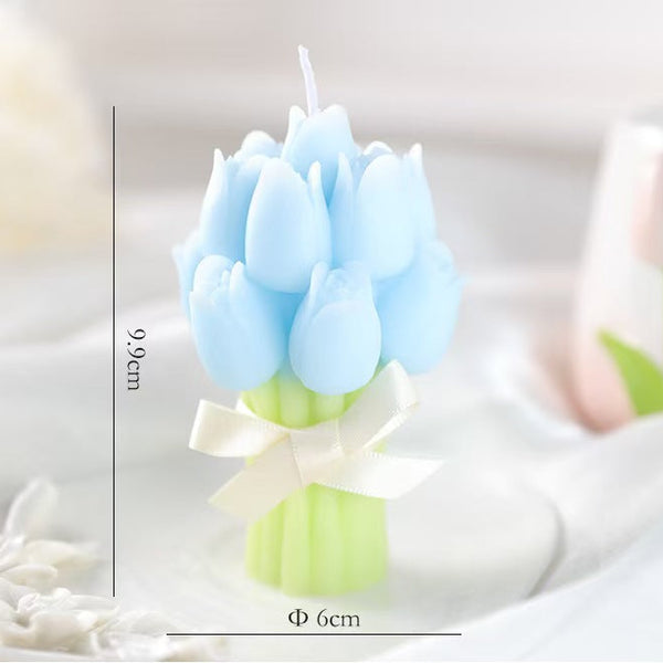 Handheld Bouquet Scented Candle – Handmade Floral Candle