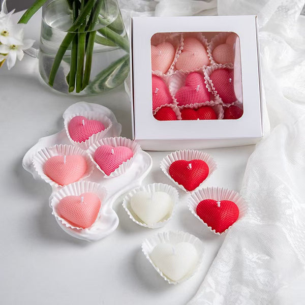 Heart-Shaped Scented Candle Gift Set