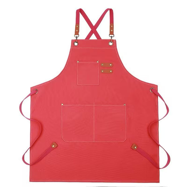 Thick Canvas Waterproof Oil-Resistant Work Denim Apron