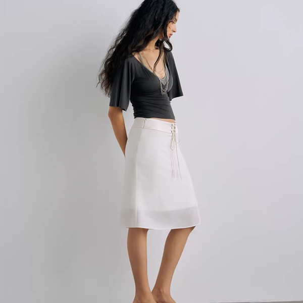 Lowrise Grace A-Line Mini Skirt