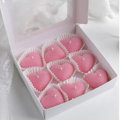 Heart-Shaped Scented Candle Gift Set