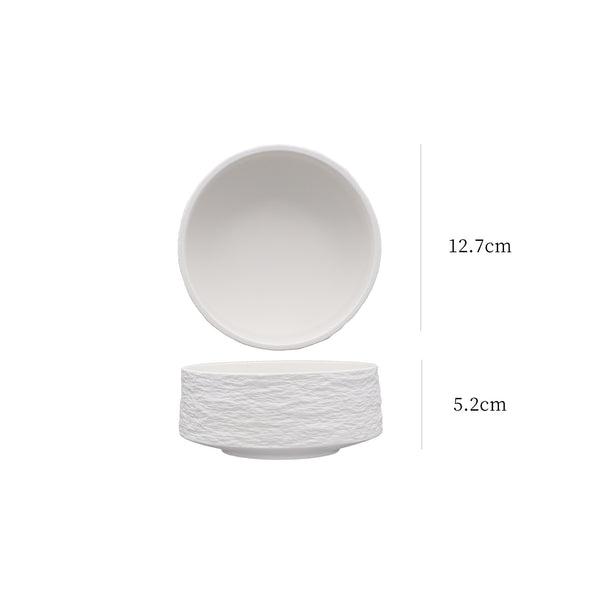 Stone Texture Ceramic Dinnerware Set – Luxury Bowls & Plates Collection