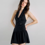 Shadow Halter Mini Dress