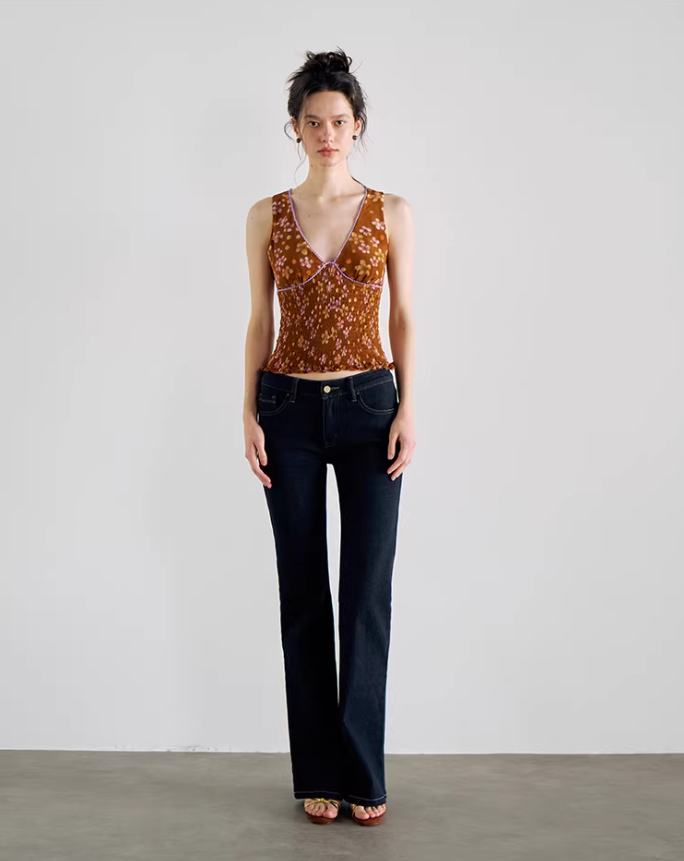 Sienna Deep-V Draped Camisole