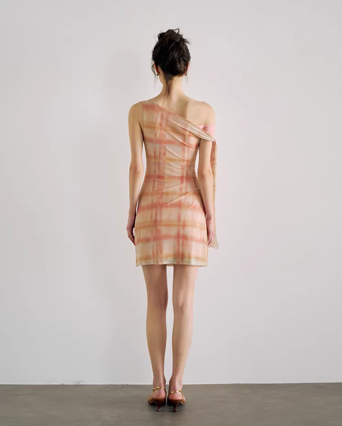 Amber Drape One-Shoulder Set