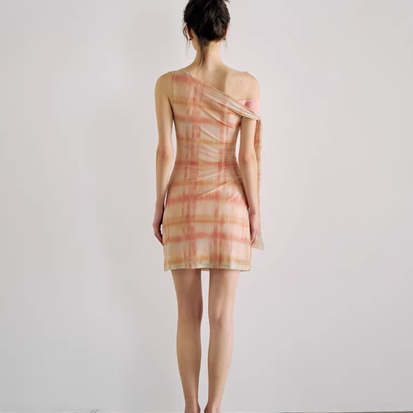 Amber Drape One-Shoulder Set