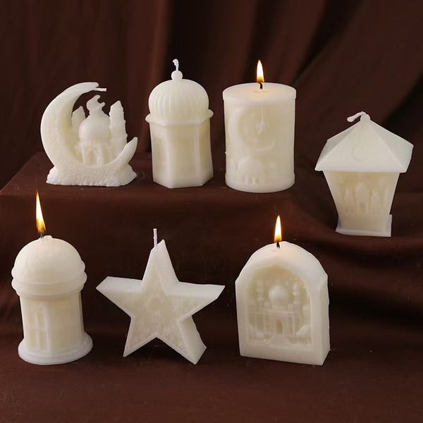 Architectural-Style Scented Candle – Decorative Holiday Candle
