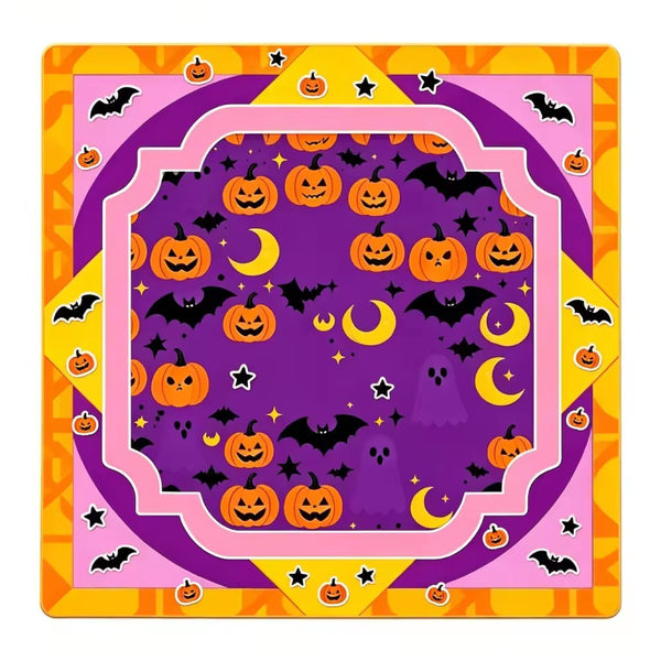 Halloween Mahjong Mat – American Style Game Table Pad with Non Slip, Noise Reducing & Custom Design Options