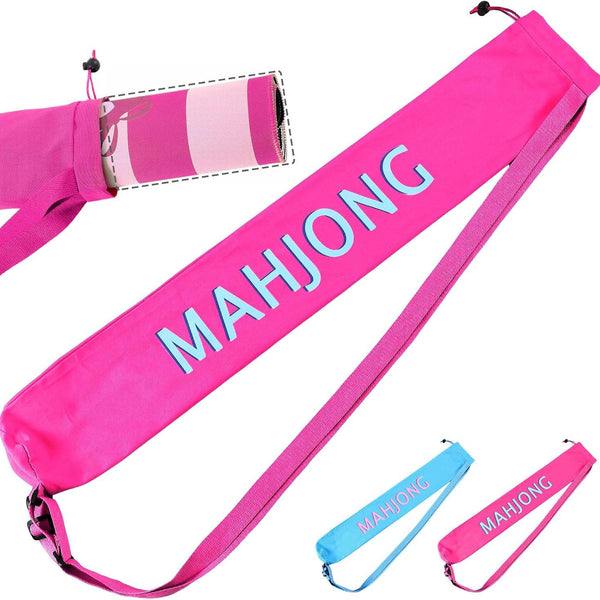 Large Mahjong Set Travel Bag – Portable Storage Case with Shoulder Strap for Game Night & Outdoor Use