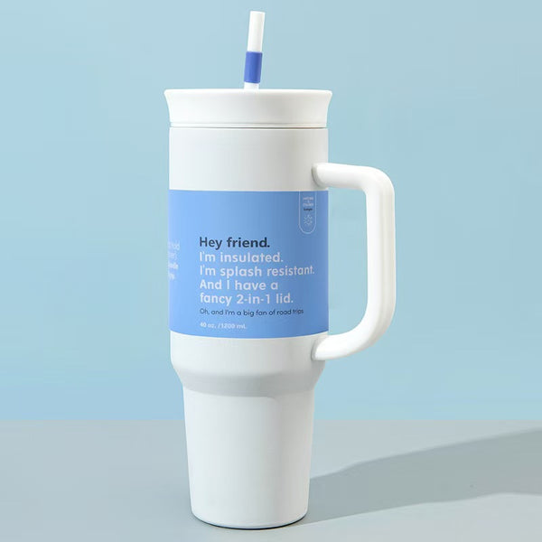 40oz Insulated Tumbler with Straw