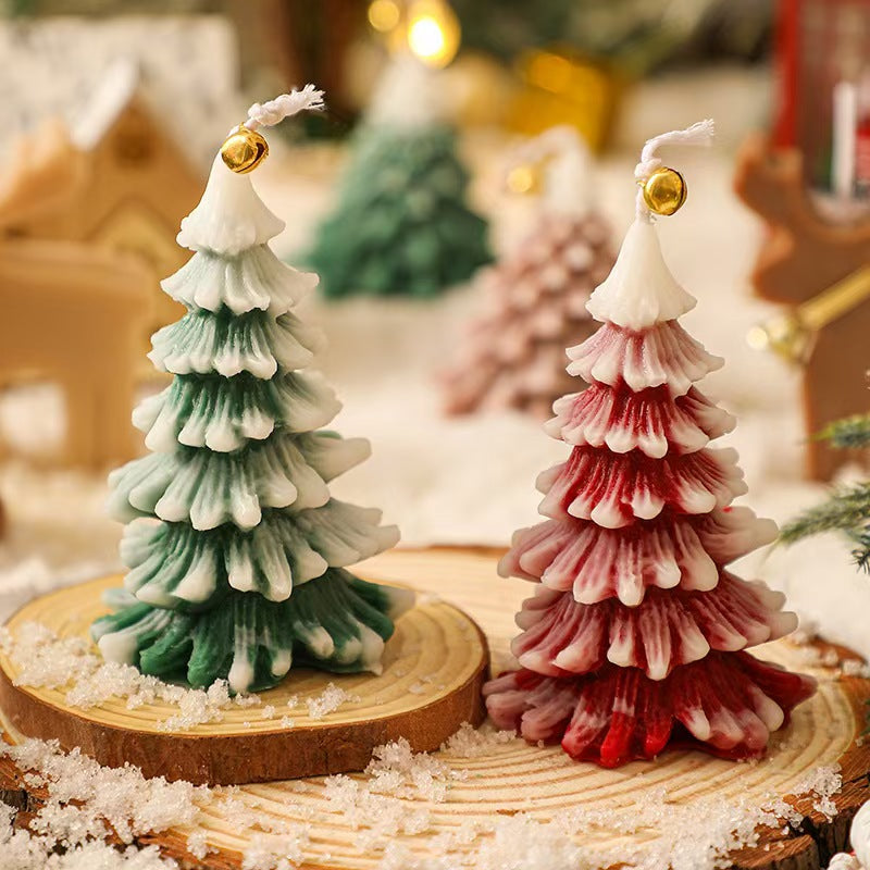Pine Tree Scented Candle – Handmade Holiday Gift
