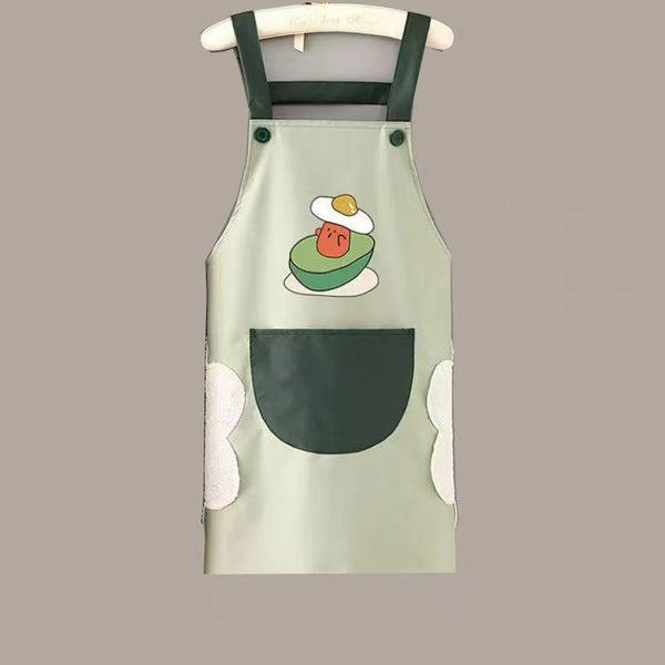 Fruit Print Waterproof PVC Kitchen Apron