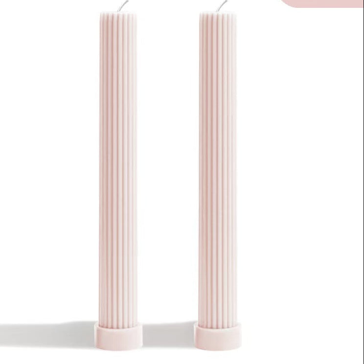 27cm Tapered Cylinder Candle – Set of 2