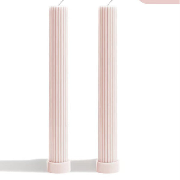 27cm Tapered Cylinder Candle – Set of 2