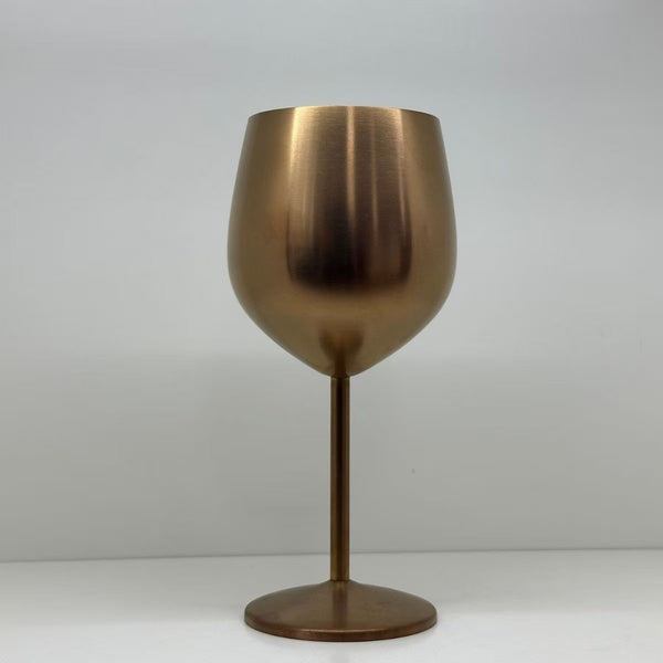 500ml Stainless Steel Wine Glass with Stem