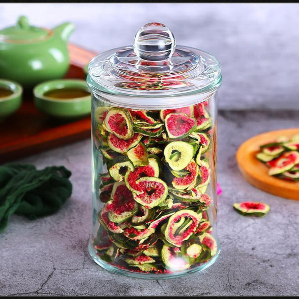 Glass Storage Jar with Lid – Airtight Container for Tea, Grains & Dry Goods