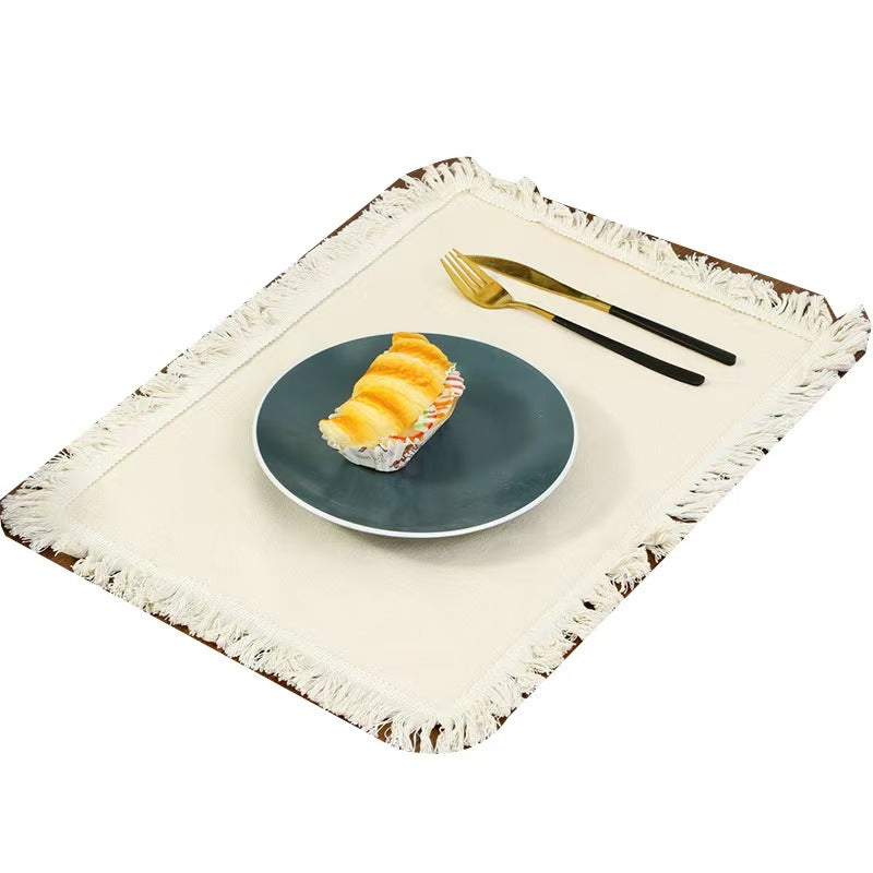 Solid Color Placemat Heat Resistant Dining Table Mat