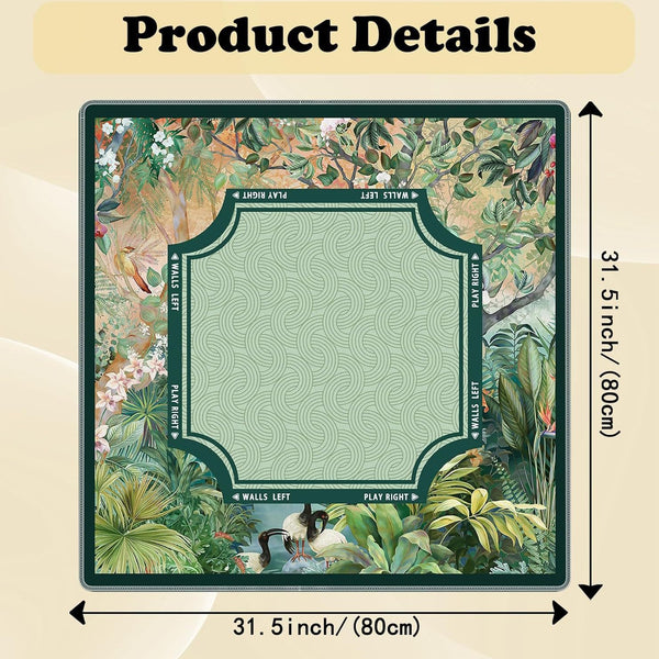 American Mahjong Table Mat – Upgraded Diatom Mud Surface Pad with Stain Resistant Design