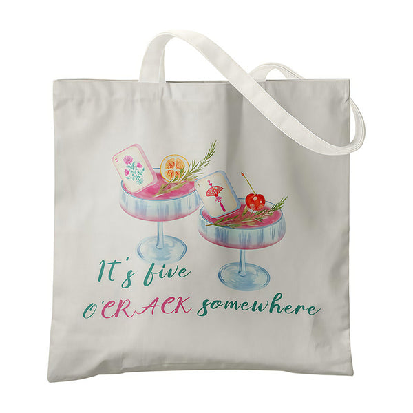 Mahjong Canvas Tote Bag – Chinese Culture Inspired Shopping Bag for Everyday Carry & Gift Giving