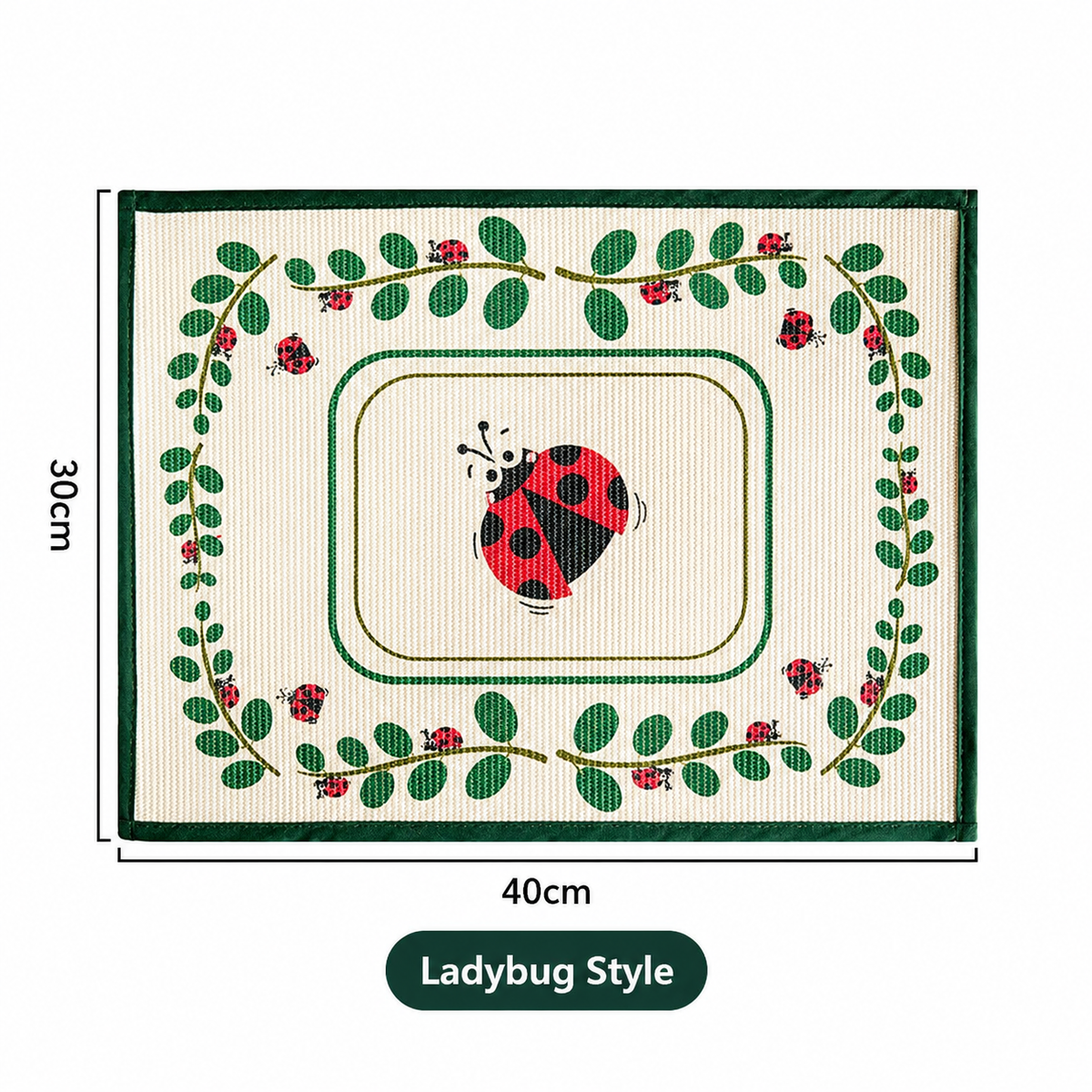 Printed Fabric Table Mat, Thick Rectangle Placemat and Drying Mat