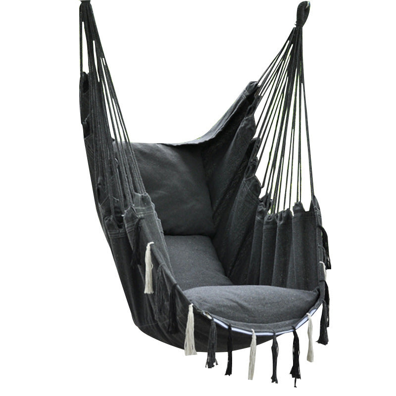 Canvas Hammock Chair – Portable Indoor & Outdoor Hanging Swing Seat
