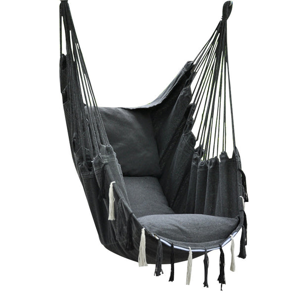 Canvas Hammock Chair – Portable Indoor & Outdoor Hanging Swing Seat