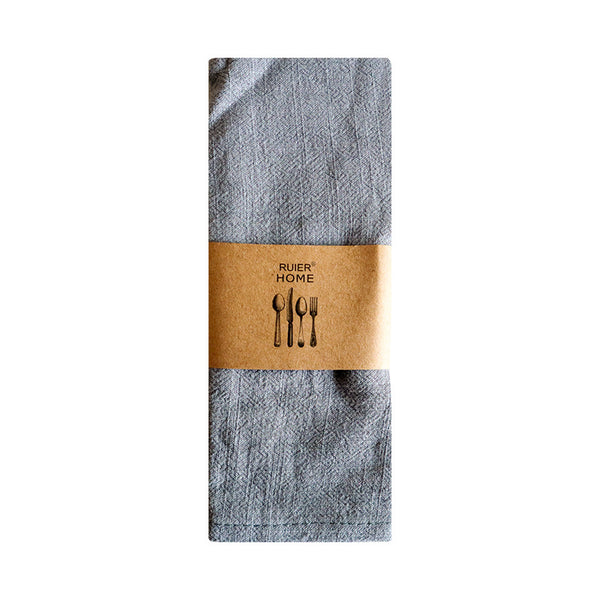 Japanese Style Solid Color Cotton Linen Napkin, Kitchen Tea Towel, Baking Cloth & Table Linen