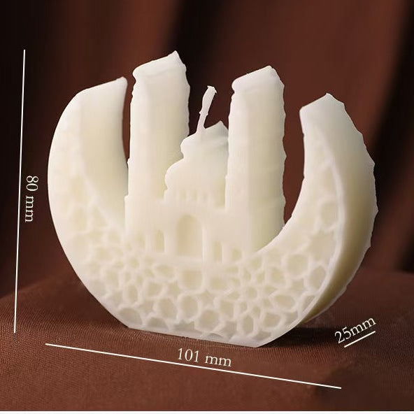 Architectural-Style Scented Candle – Decorative Holiday Candle