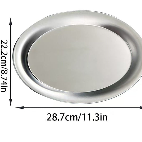 Stainless Steel Oval Serving Tray