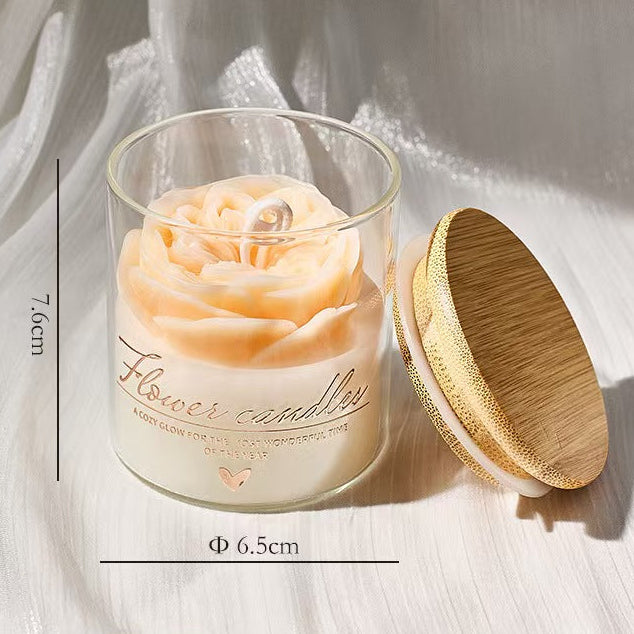 Blooming Flower Candle Cup – Home Décor Scented Candle