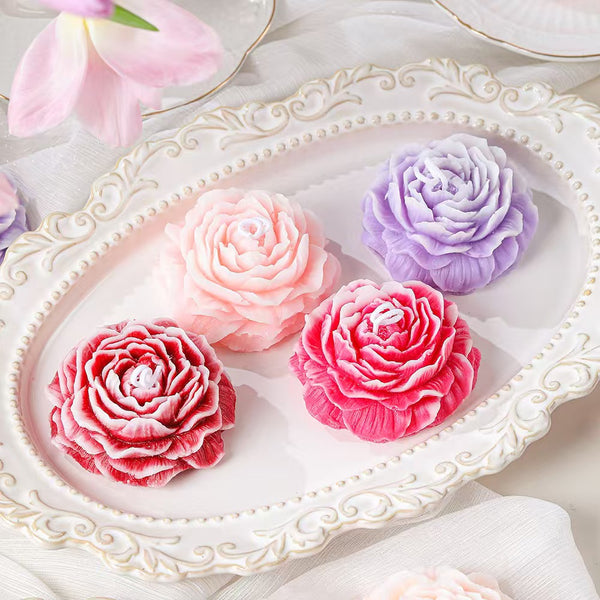 Flower-Shaped Scented Candle