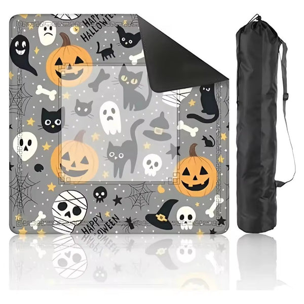 Halloween Mahjong Mat – American Style Game Table Pad with Non Slip, Noise Reducing & Custom Design Options