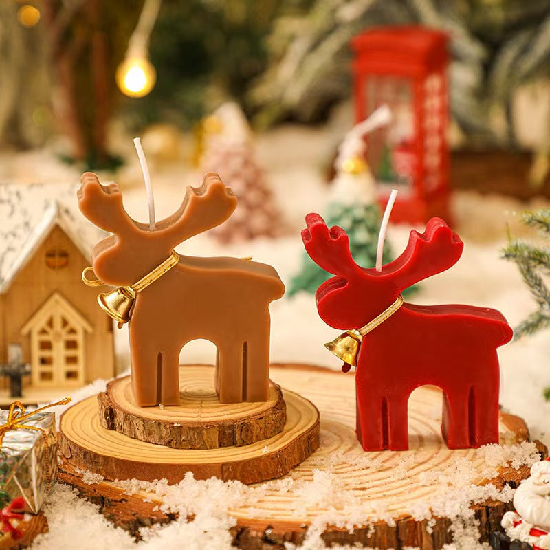 Bear & Reindeer Christmas Scented Candle – Festive Holiday Decor