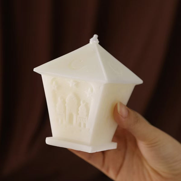 Architectural-Style Scented Candle – Decorative Holiday Candle
