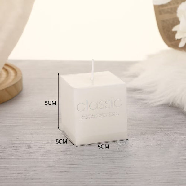 Ivory Square Smokeless Scented Candle