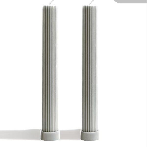 27cm Tapered Cylinder Candle – Set of 2