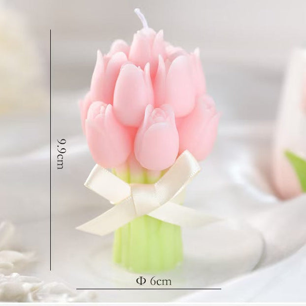 Handheld Bouquet Scented Candle – Handmade Floral Candle