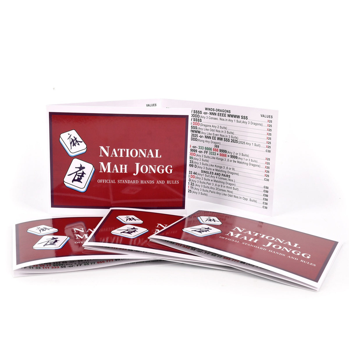 PVC Mahjong Game Cards Set – Colorful Washi Style Cards with Fun Sayings & Wave Edge Design for Couples Game