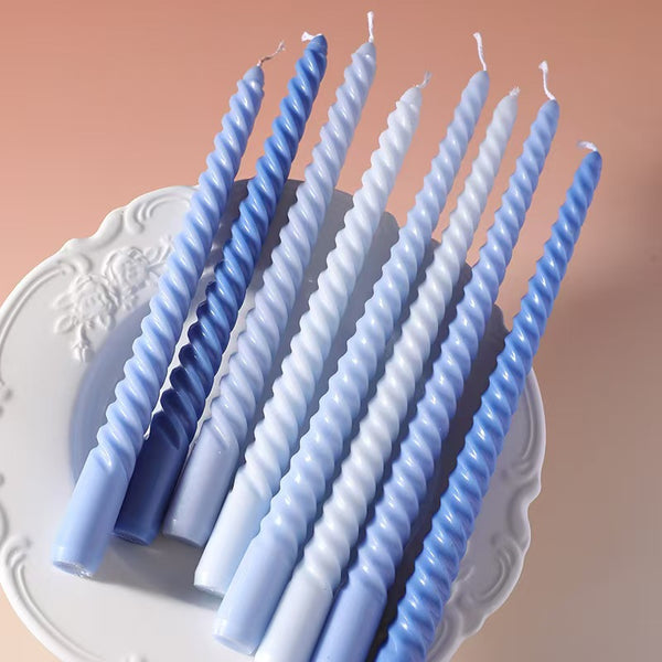 30cm Spiral Tapered Candle – Set of 4