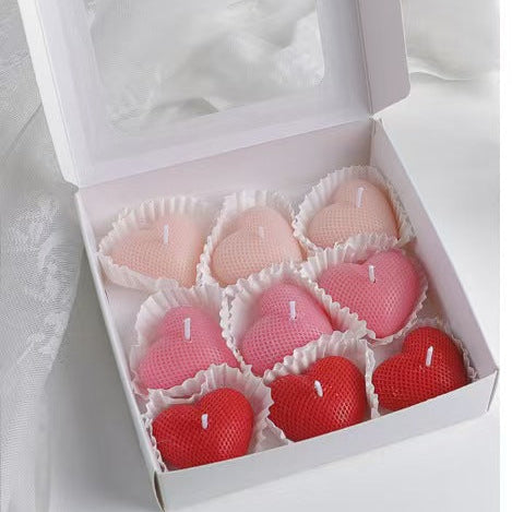 Heart-Shaped Scented Candle Gift Set