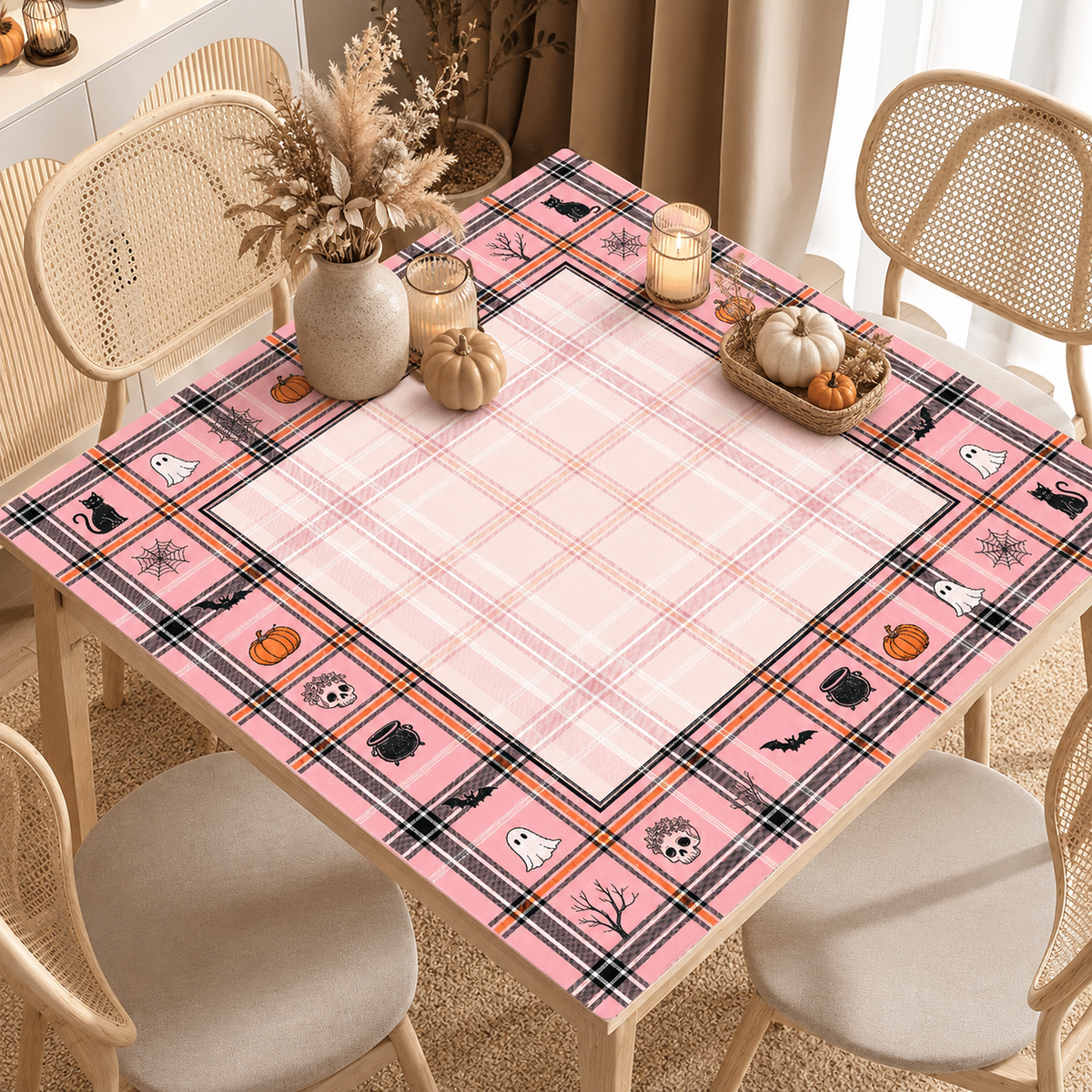 Halloween Mahjong Mat – American Style Game Table Pad with Non Slip, Noise Reducing & Custom Design Options