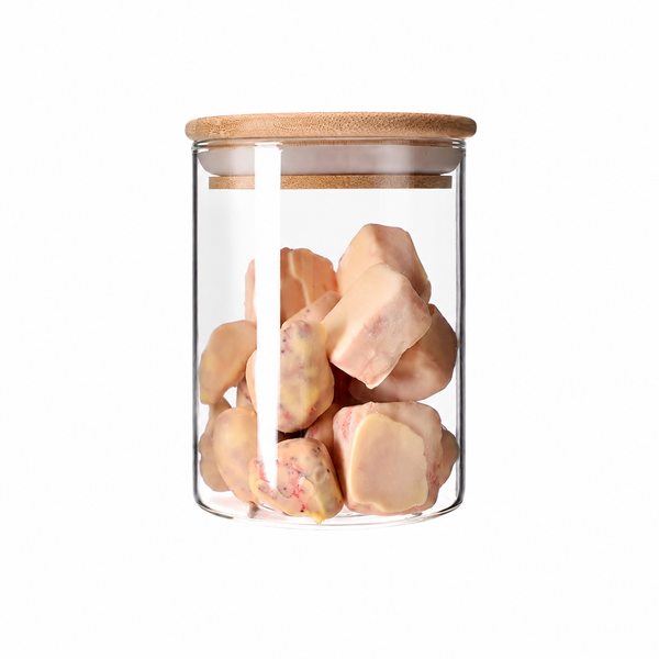 Glass Storage Jar with Bamboo Lid | Airtight Kitchen Container for Food Organization