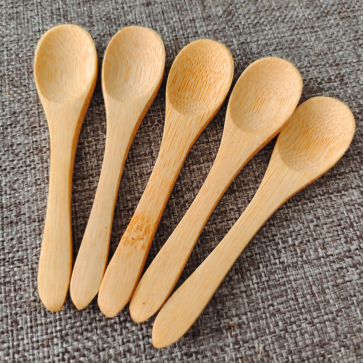 Natural Wooden Spoon Set | Long Handle Bamboo Honey Coffee Stirring Spoon for Kitchen