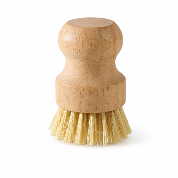 Natural Wooden Dish Brush | Sisal Kitchen Scrub Brush for Pots, Pans & Dishes