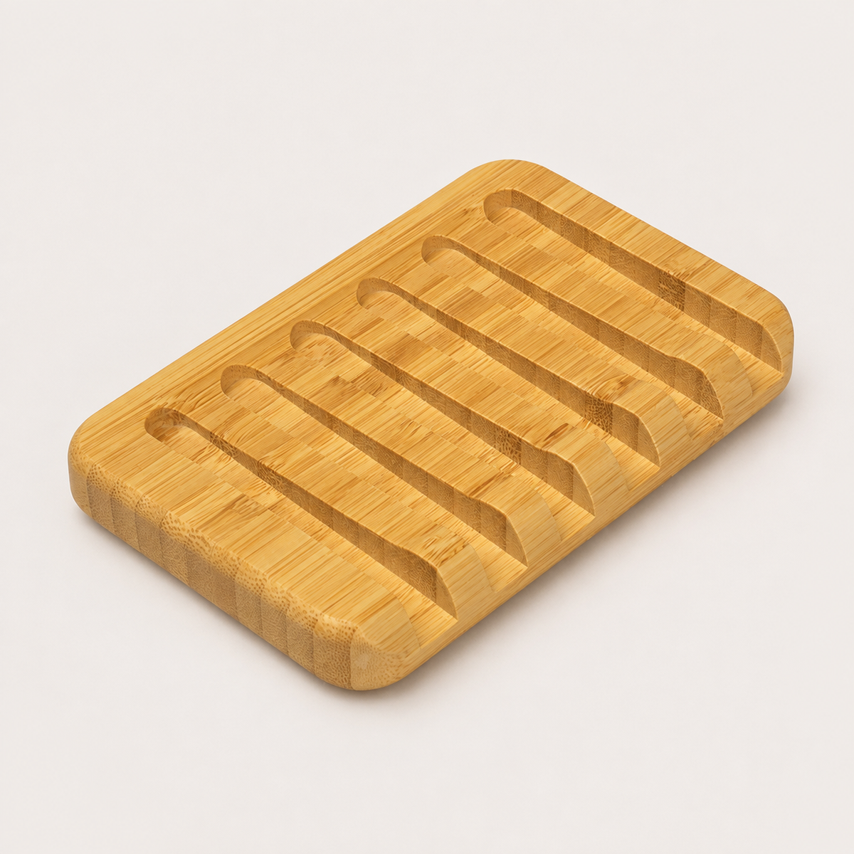 Bamboo Soap Dish | Natural Wooden Soap Holder for Handmade Bar Soap & Bathroom Storage