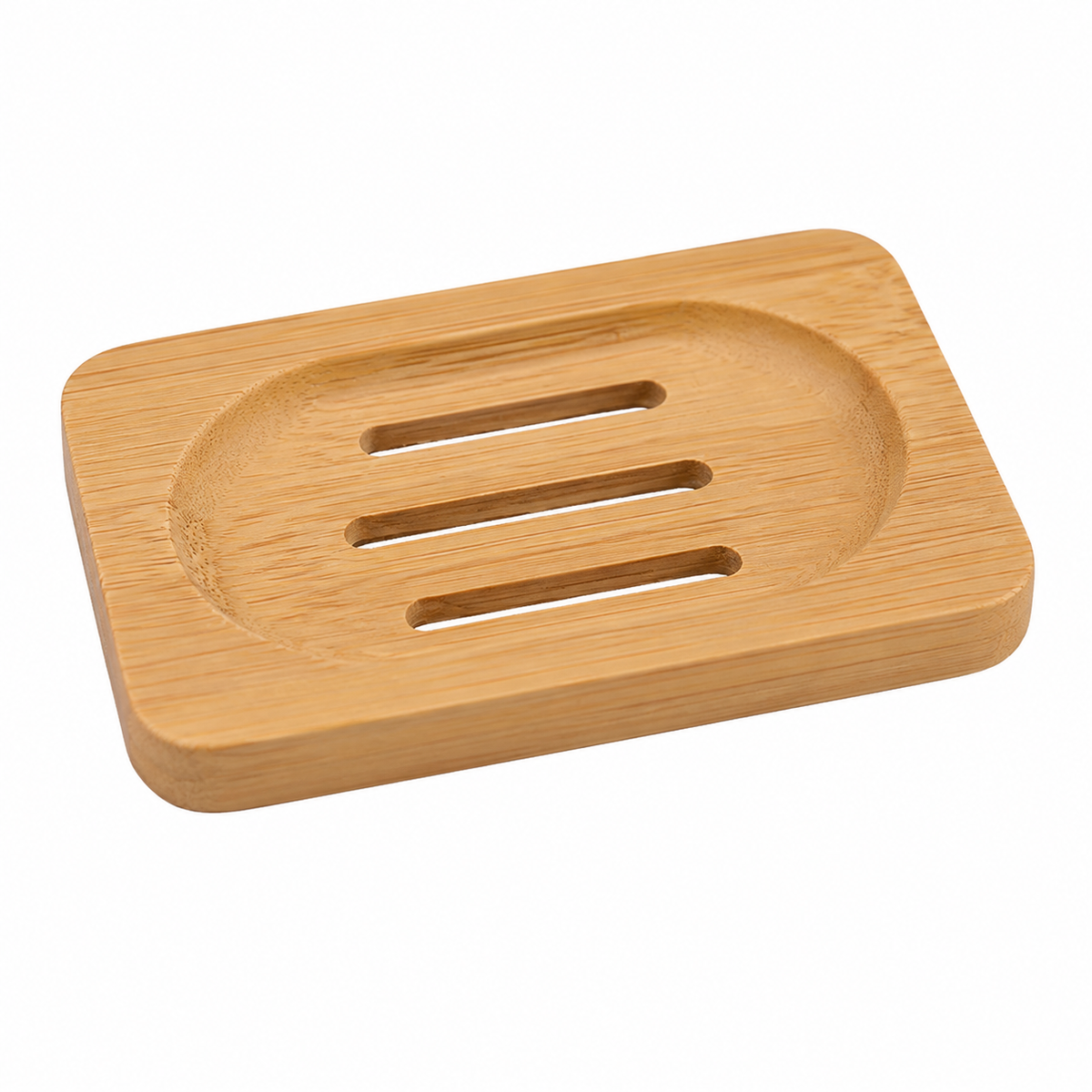 Bamboo Soap Dish | Natural Wooden Soap Holder for Handmade Bar Soap & Bathroom Storage
